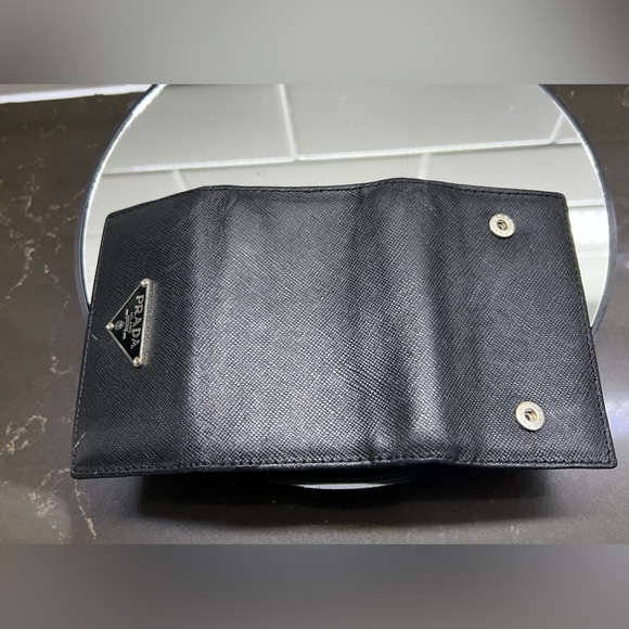 PRADA Milano Black Saffiano Leather Key Holder Case - Picture 8 of 9